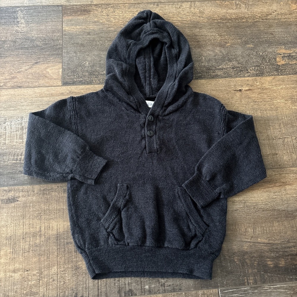 Baby Gap 12-18 Months Boys Pullover Knit Sweater Black Holidays Preppy